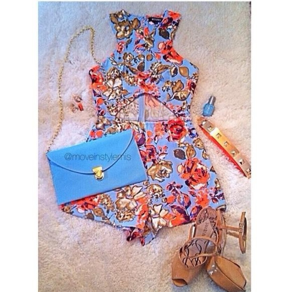 π§AQUA BLUE FAUX LEATHER ENVELOPE CLUTCH! - Picture 10 of 10